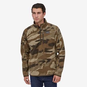 Patagonia Camo Men’s Better Sweater 1/4 Zip Fleece Size Medium